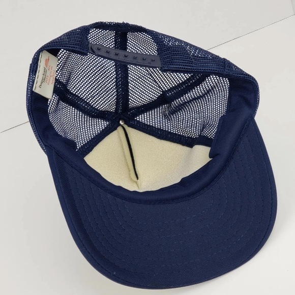 Vintage Captain Trucker Hat Snapback Mesh Scrambled Eggs - Picture 9 of 9